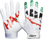 K Sports Football Gloves for Youth and Adult Receiver Sticky Silicone Grip Skin fit Tacky Gloves