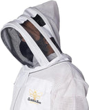 3 Layer Beekeeping Suit with Fencing Veil and Pair of Gloves Full Body Protection Sting Proof Suit Unisex
