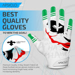 APSICLO Football Receiver Gloves Sticky Silicone Grip Youth - Adult & Kids Size