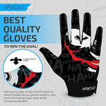 APSICLO Football Receiver Gloves Sticky Silicone Grip Youth - Adult & Kids Size