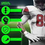 CIERVO SPORTS Football Receiver Gloves for Adult & Youth Skin-Fit Tacky Grip Youth Football Gloves