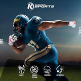 K Sports Football Gloves for Youth and Adult Receiver Sticky Silicone Grip Skin fit Tacky Gloves