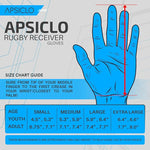 APSICLO Football Receiver Gloves Sticky Silicone Grip Youth & Adult USA Flag Slim-Fit Gloves