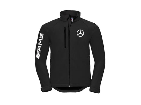 AMG Mercedes Soft Shell Bike Style Jacket without Hood