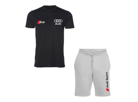 Audi Contrast T-Shirt and Shorts Set