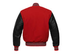 Ducati Varsity Jacket with Sleeves in Pure Leather