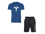 Tesla Contrast T-Shirt and Shorts Set